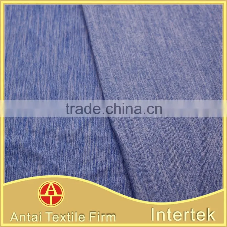 Breathable yarn dye cotton touch jersey fabric for leggings sport fitness