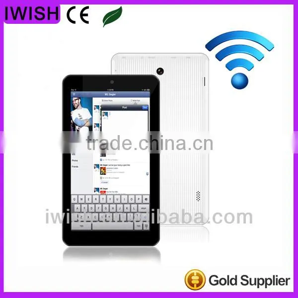 7 inch Allwinner A20 Dual-Core,ARM Cortex A7@1.0Ghz 1G DDR3 tablet pc support abdroid wifi bluetooth