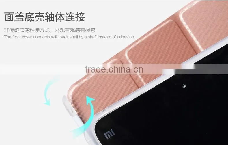 ROCK Phantom Series PU Leather Case for xiaomi Mi Pad 2 7.9 inch Soft TPU Full Rubber Smart Magnet Flip Case MT-5326