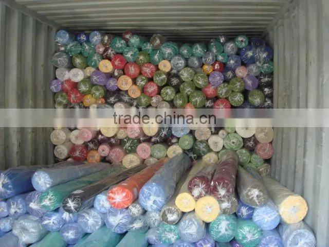 poly cotton plain dyed poplin stock lot fabric textile