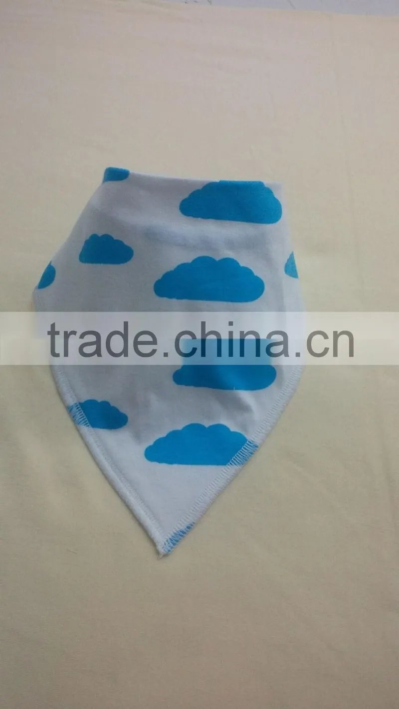 Printed cotton bandana baby bib,baby bandana bibs in cotton