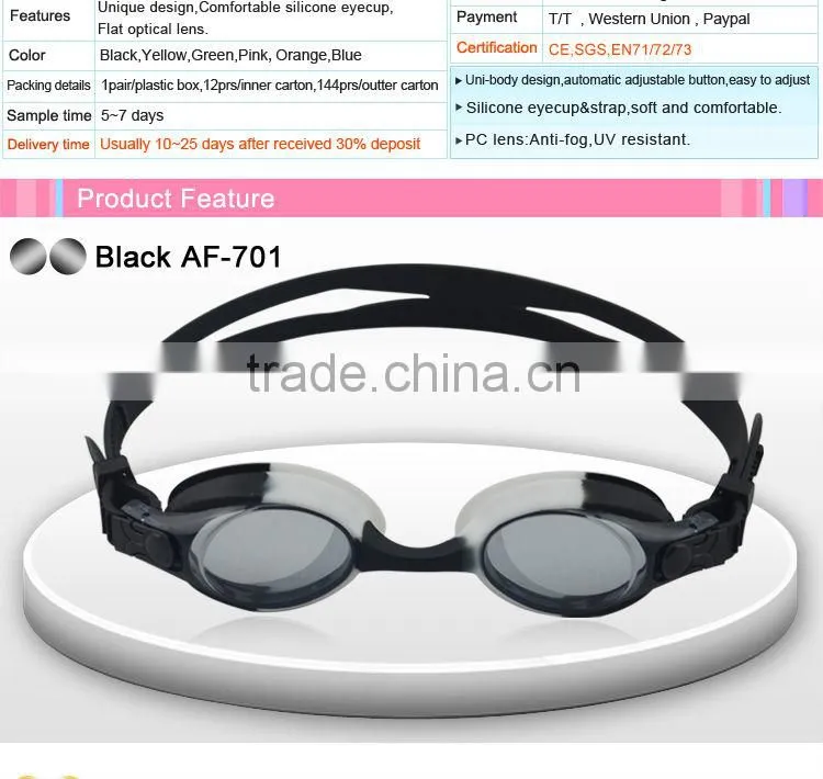 Kids wholesale cartoon swim goggles/funny swim goggles