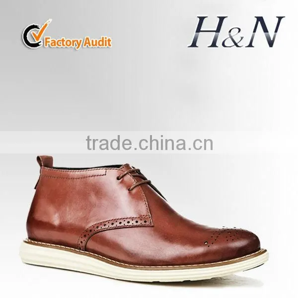 Good quality men leather boots for winter