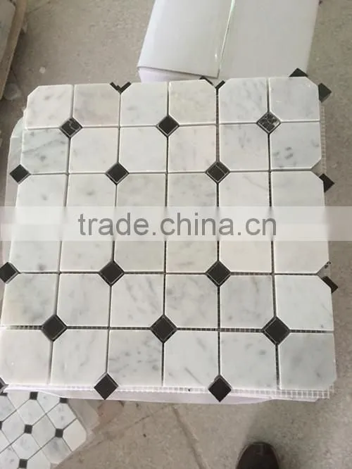 High Quality White Marble Carrara White Mosaic for Interior Decoration