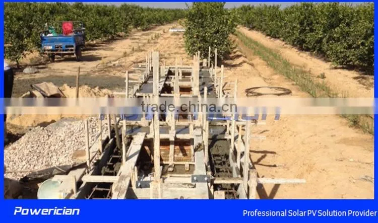 18.5KW Solar Pump System Flow 95CBM/h Head 41m Water Tower Supply Well Irrigation