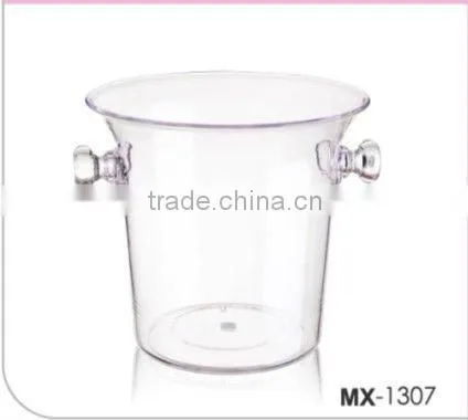 hot sale high quatity transparent plastic trash can