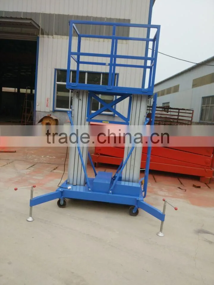 Mobile electric aluminum aerial lifting work platform