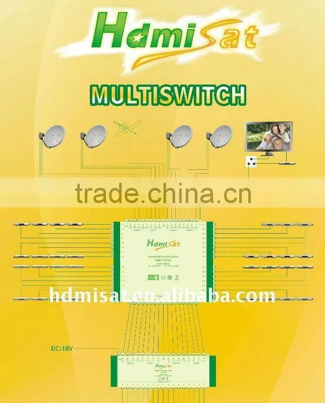 Satellite Multiswitch DiSEQc 17 in 16 out
