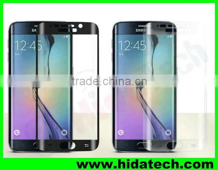 Best selling ultra thin full cover curved 3d tempered glass screen protector for Samsung S6 edge G925I