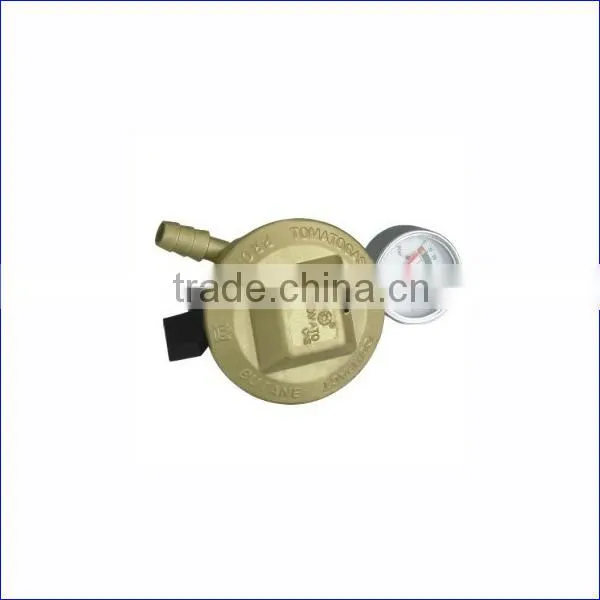High Quality Auto LPG Regulator Valve with Meter, Zinc Alloy Gas Valve with Child Lock Switch