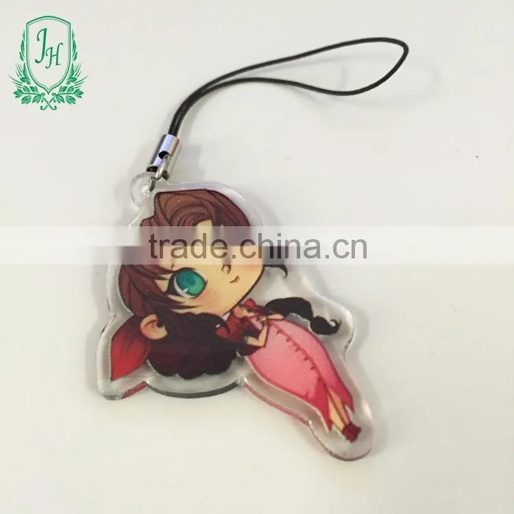 shoes shape China Factory Personlaized Promotional Custom Double Side printing Acrylic Key Ring