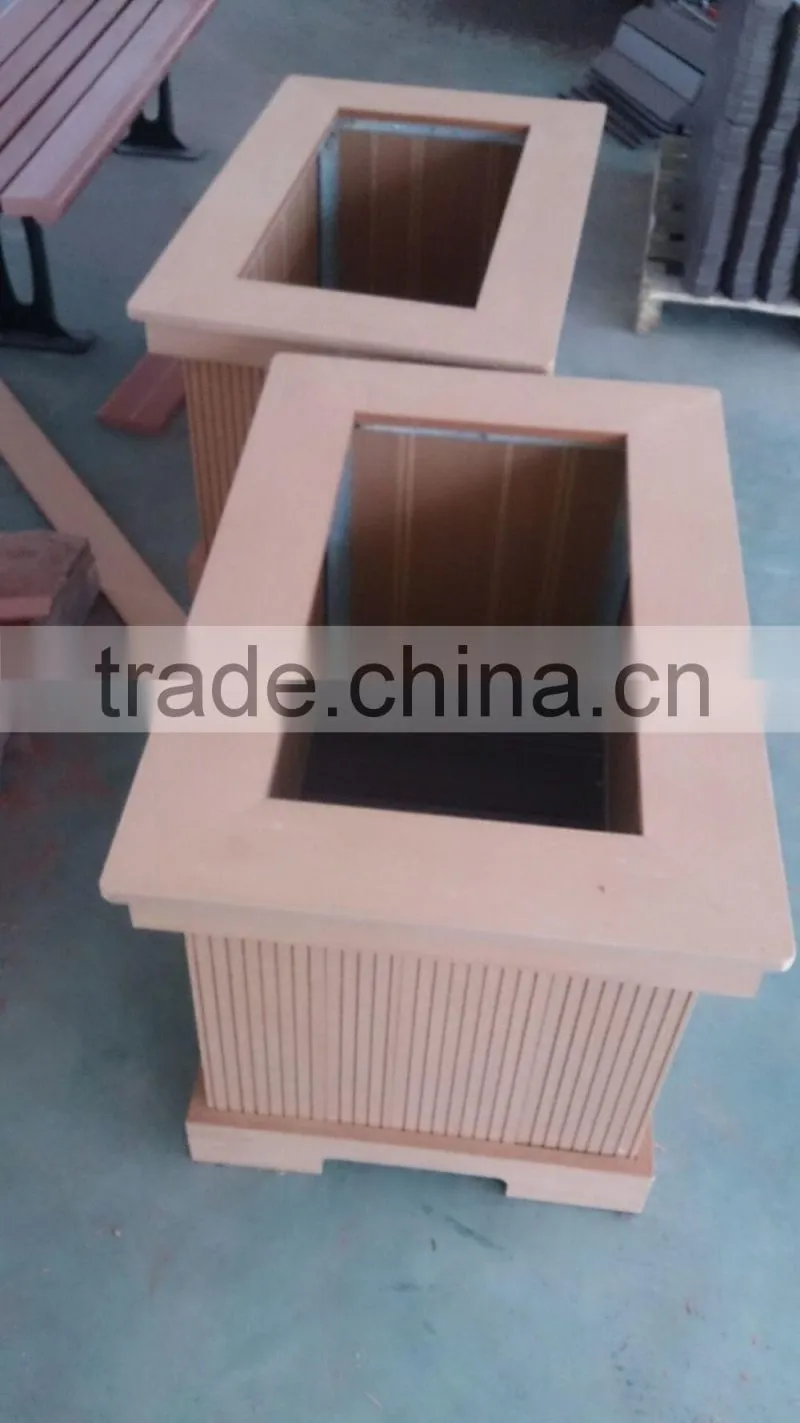 Cheap composite decking material for outdoor flower pot with moisture-proof and UV-resistant