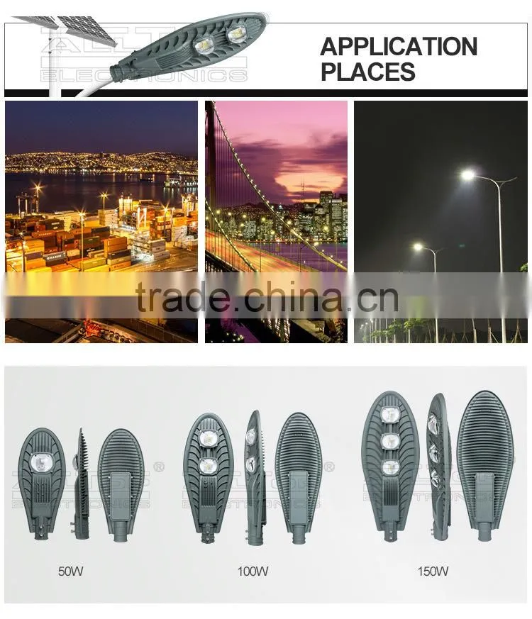 IP67 waterproof bridgelux cob 100w led cobra head street light