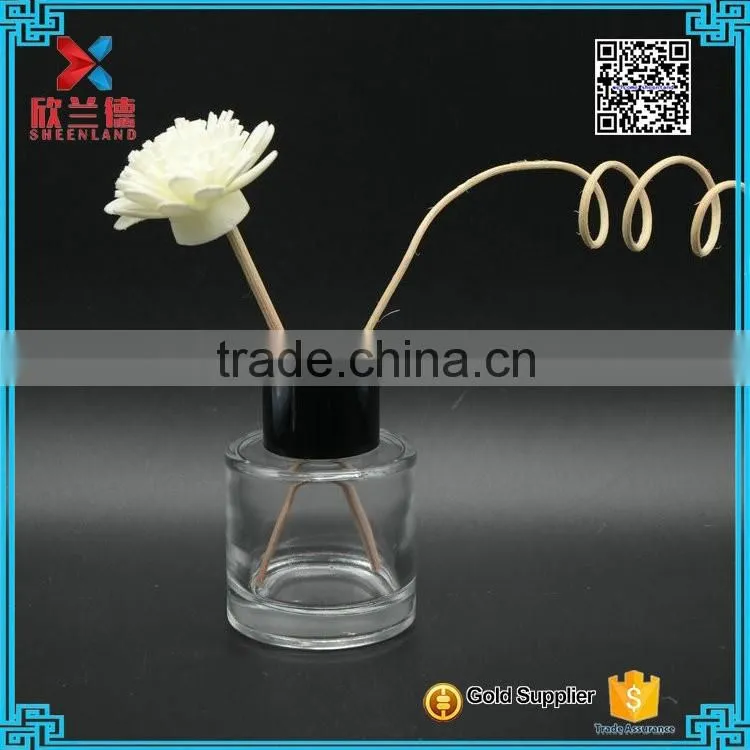 50ml Hot sale aroma reed diffuser empty smooth round decorative bottle