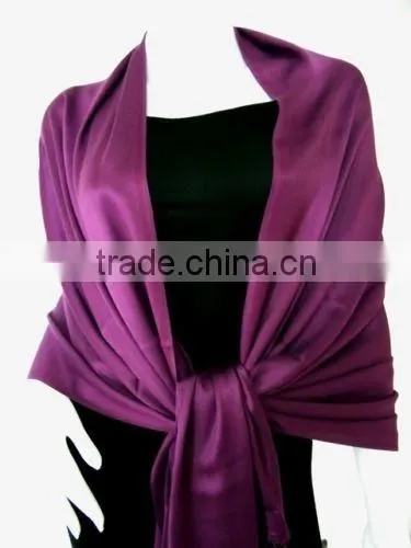 New Women's Fashion blue 100% Cashmere Pashmina scarf