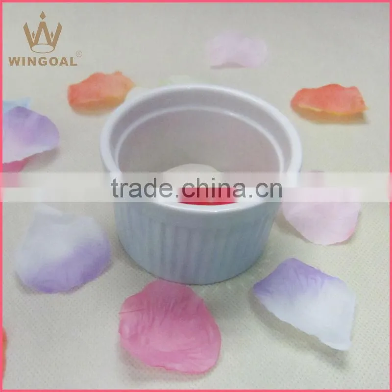 Ceramic mini ramekin and cake cup