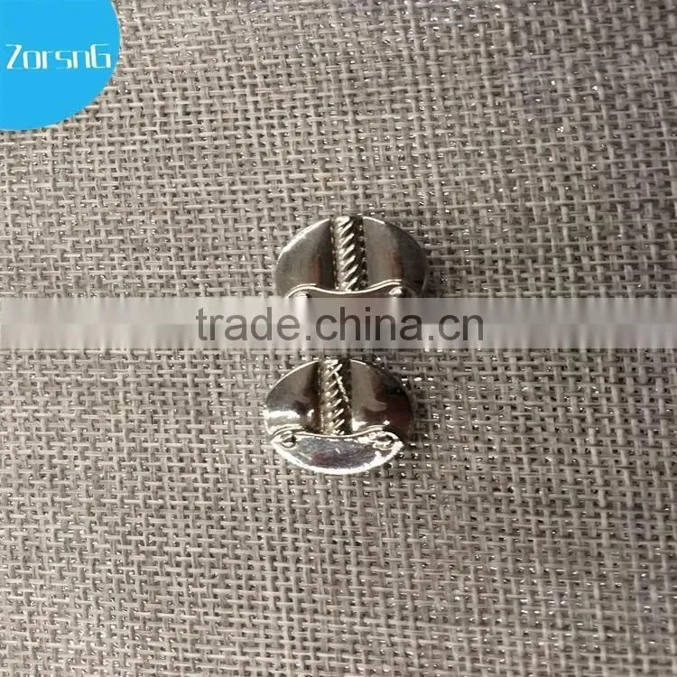 Decorative light gold metal with color enamel cover press button for clothing, plastic buttons for craft