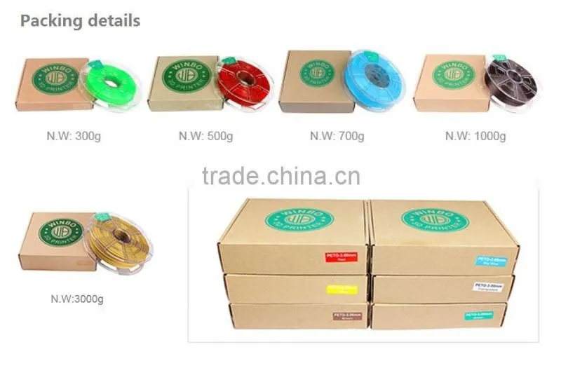 2016 DIY digital 3d printer pen filament ABS Consumables 1.75mm plastic Rubber Consumables Material MakerBot/RepRap/UP/Mendel