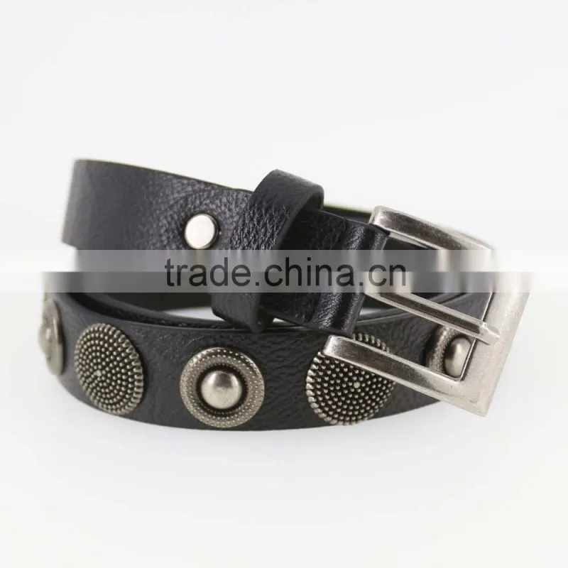 Women's Fashion flowermetal studded jeans belt with shiny rhinestone accessories in Chinese factory
