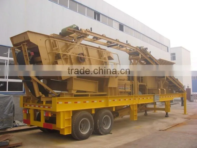 High Capacity Combination of Mobile Crushing Station