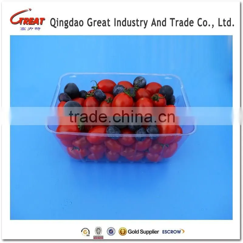 Clear Disposable Plastic Strawberry Fruit Transparent Box