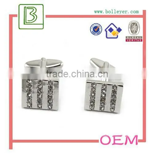 men fashion rhinestone diamond cufflinks for men