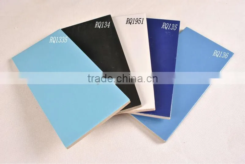 240x115 black glossy glazed swimming pool tile