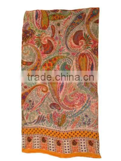 printed silk scarf shawl de chine