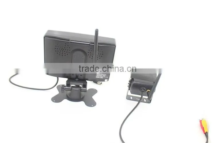 Wireless Car Rearview Waterproof Camera Back up night vision camera wireless truck rearview camera,7 Inch TFT LCD M