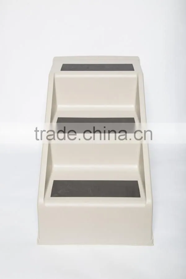 foldable plastic good selling foldable pet stairs/ wide step ladder