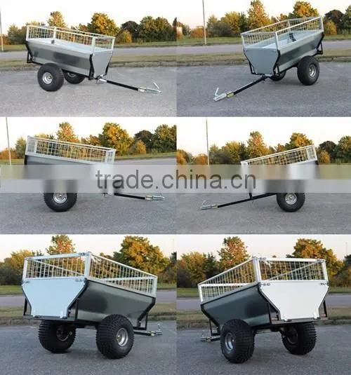 Small ATV box trailer with 300mm height cage