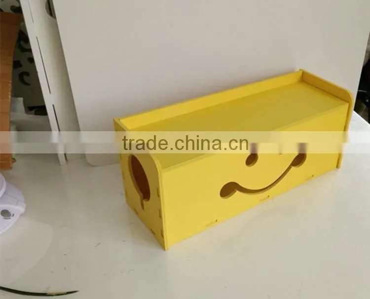 Korean Style Two Size Carved Cable Wire Storage Box Cable Storage Box Case Wire Management Socket Safety Tidy Organizer