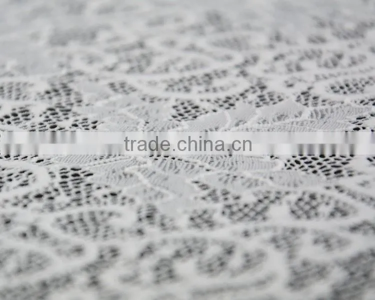 white lace knee length dress made by nylon fabric price of guipure lace
