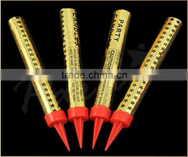 Assorted colored flame champagne bottle sparklers fireworks