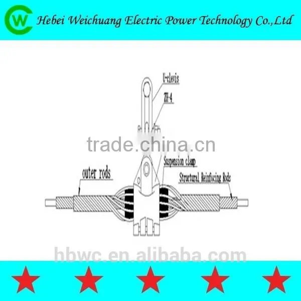 high quality preformed cable suspension clamp for electrical power line accessories