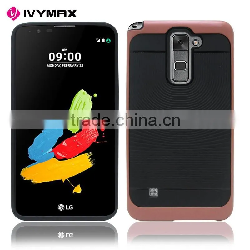 New arrival crucial bumpers soft back cover PC TPU hybrid case for LG K520 LS775