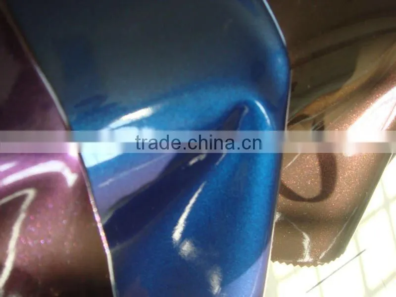 faux shiny pu leather for bag with T/C stretch backing