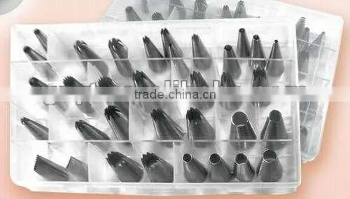 Stainless Steel 48 pcs cake decorating metal nozzle pastry piping tips