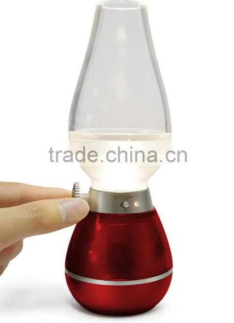 Colorful Wireless Blowing Control Kerosene Oil Desgin LED Lamp