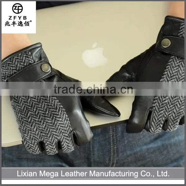 China wholesale custom Men'S Wearing Leather Gloves
