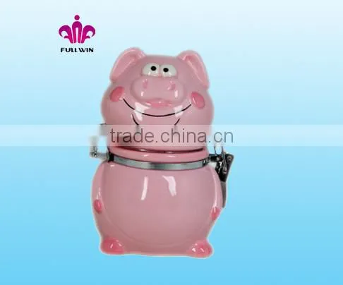 Pig Clip Ceramic Canister w/airtight