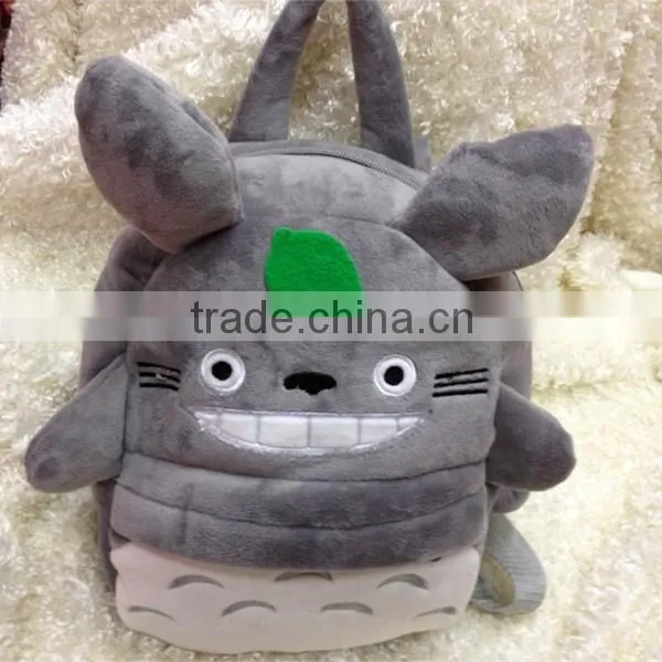 Hot sell plush backpack cute totoro backpack Japan comic shape backpack