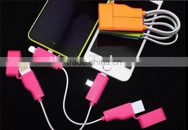 Both sides double sided mini usb cable, both ends micro usb cable