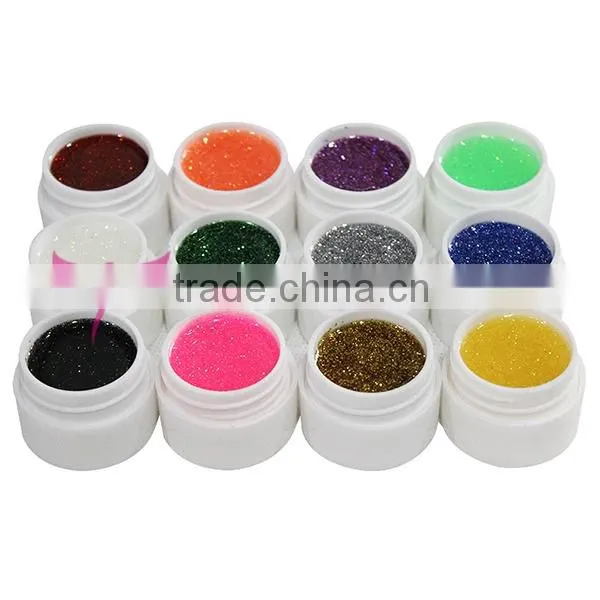 easam hot 12 colors soak off uv gel set