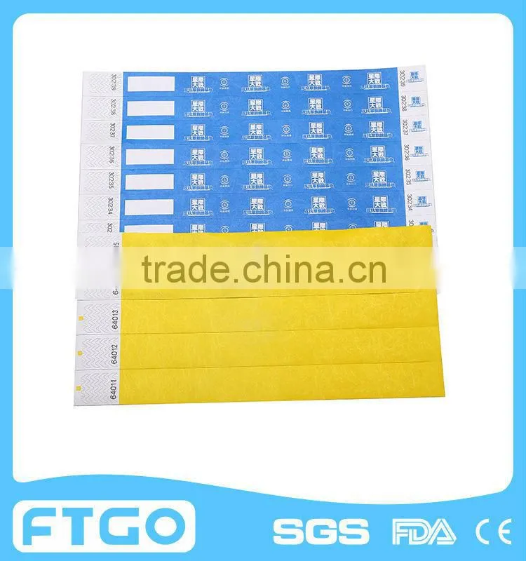Give Away Printed Tyvek Wristbands