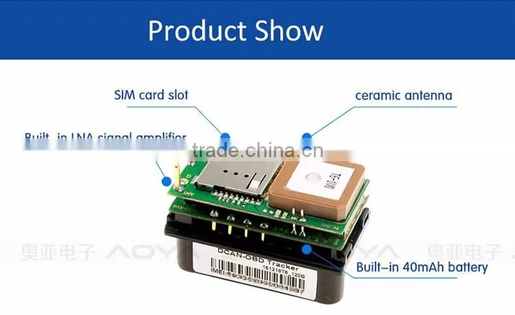 Mini GPS tracking device for vehicle obd ii GPS Tracker off oil engine Remote locking car
