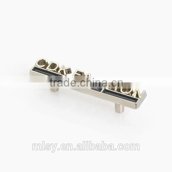 Simple metal embossed main label for clothing Brightness C1-80002