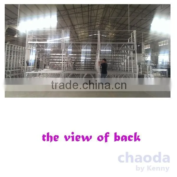 Aluminum portable choral stage