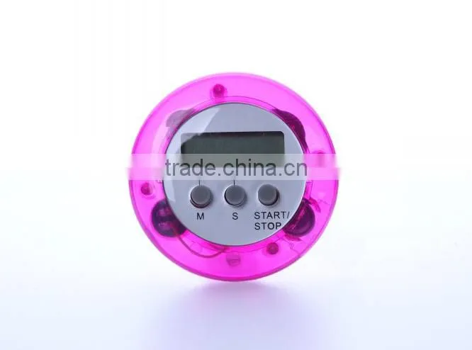 Round Shape Digital Kitchen Countdown Timer for school,laboratory,timing with LCD display