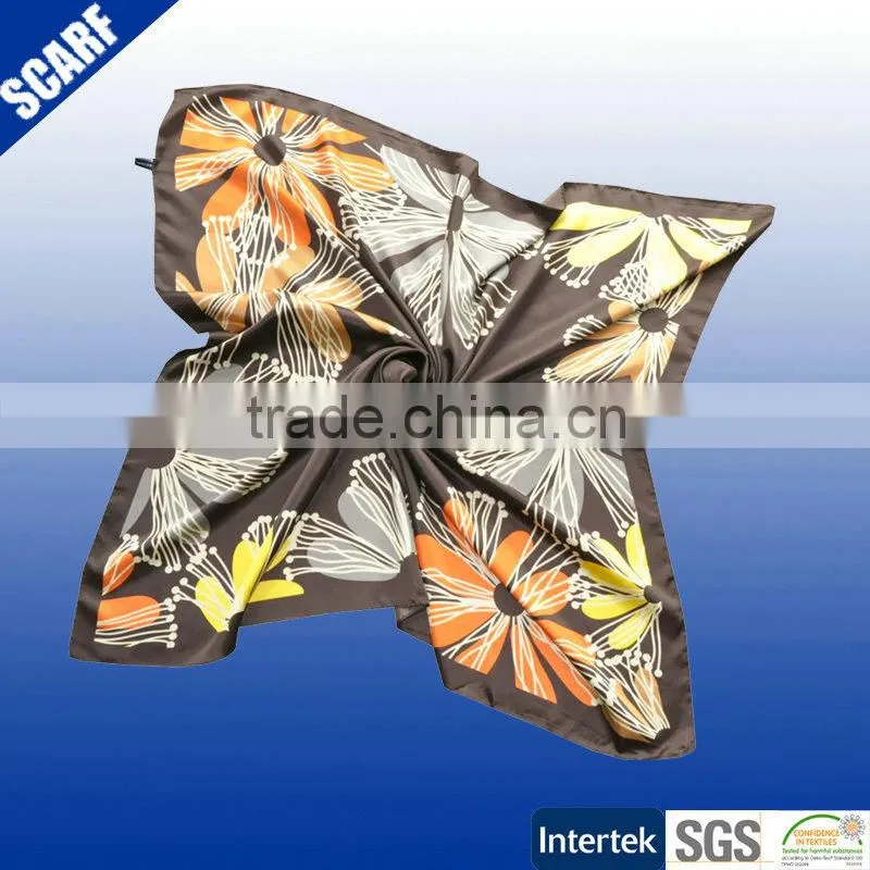 Silk twill foulard custom logo bandana